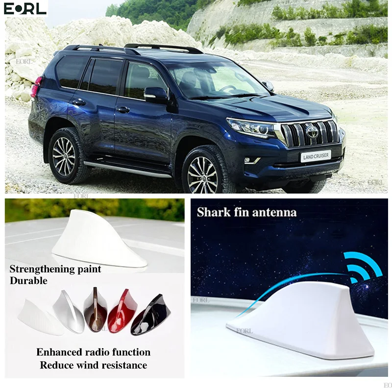 

For Toyota Prado Shark Fin Antenna FM Signal Super Aerials Amplifier Waterproof Signal Amplifier FM/AM Radio Aerials