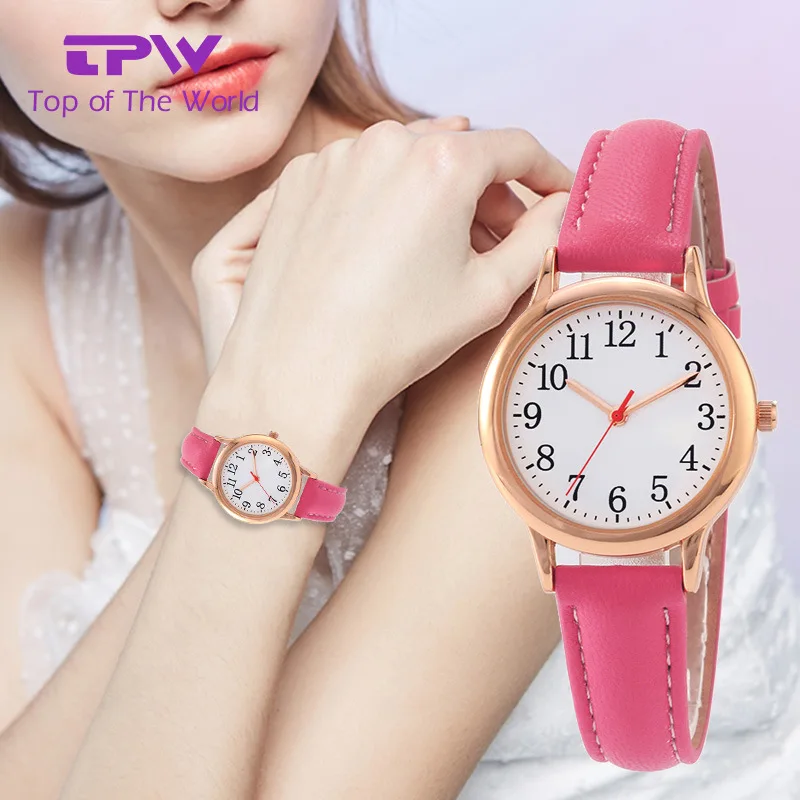 Классические кварцевые кожаные часы для женщин, девочек, офисный браслет, наручные часы, дешевые 31 мм, аналоговые Relojes De Lujo Para Mujer