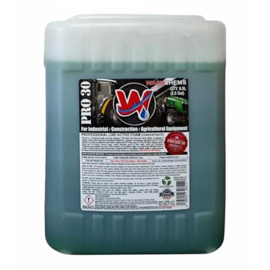 

Wash Chems Pro 30 Touchless One Step Car Wash Detergent Soap Highly Concentrated 30 Gal Formula No Brushing Commercial Grade fo