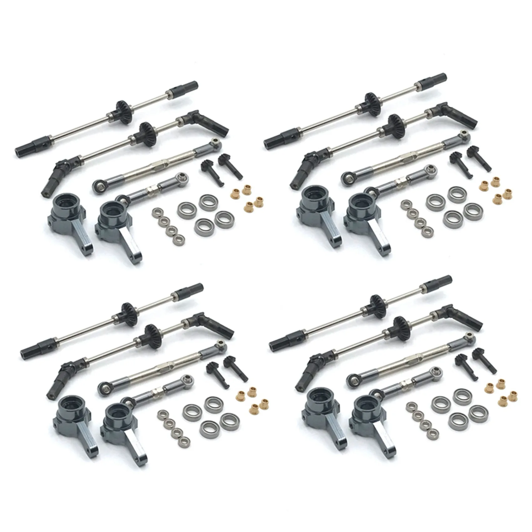 BEDW-4X Upgrade Steel Gear Bridge Axle Gears For WPL B14 B24 C14 C24 C34 C44 B16 B36 1/16 RC Car Spare Parts Accessories,4WD