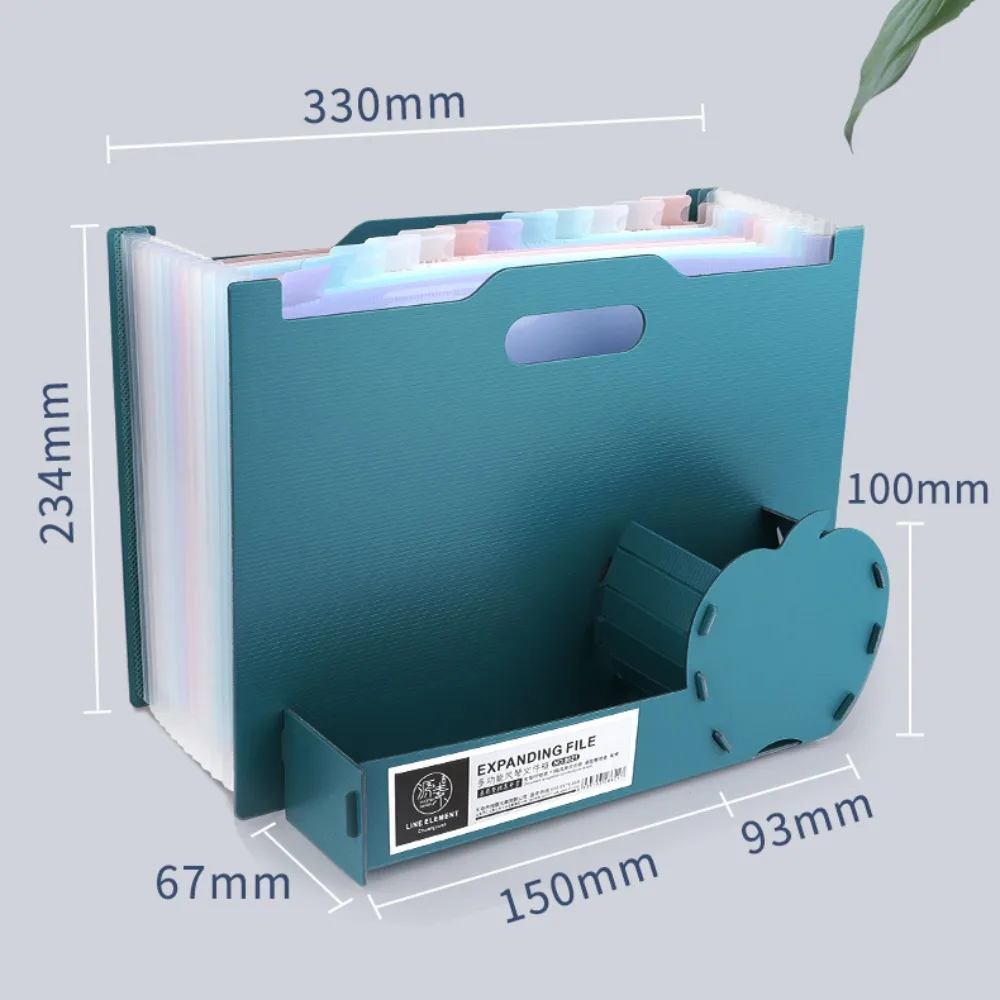 13 Layer Accordions Bag Large Capacity Waterproof Document Storage Pouch Expandable Portable Data Storage Bag