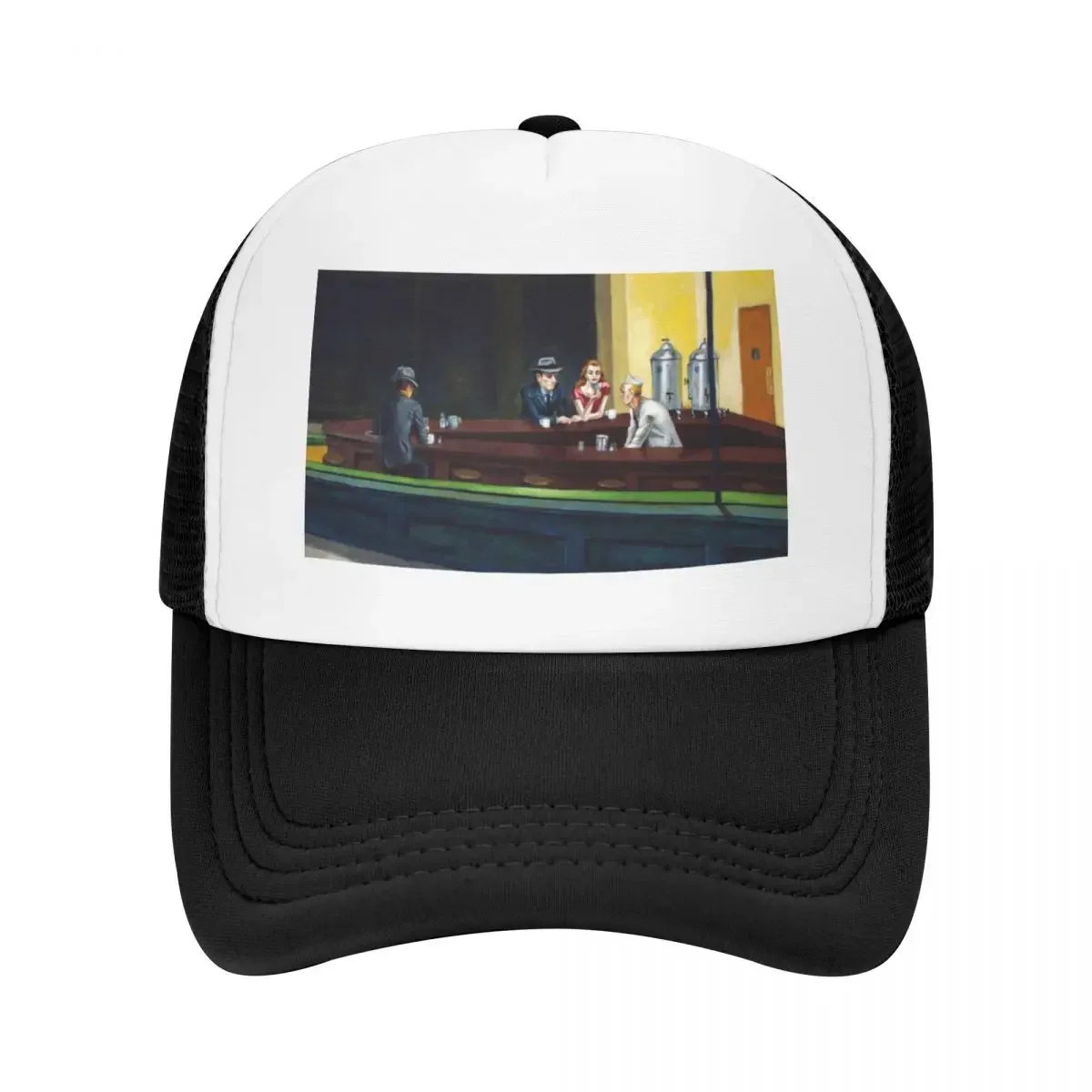 Nighthawks Edward Hopper Poster or Poster Print on Canvas Baseball Cap Cosplay Men's Hats Women's