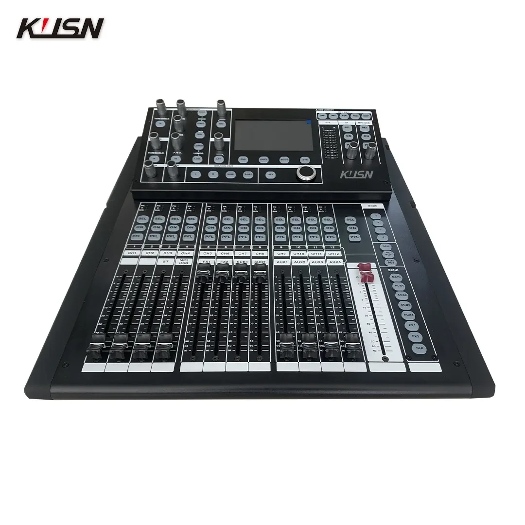 KI-20 20 Channel 4 Group Professional Digital Audio Mixer Audio Mixing Console Sound Soundcraft With 7-inch Touchscreen Display