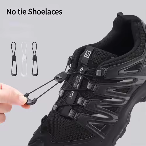 Quicklace Kit / Footwear Lace Replacement Accessory / No tie Shoelaces Round Tennis Shoe laces Quality Running Sneaker Shoelaces - Image 2