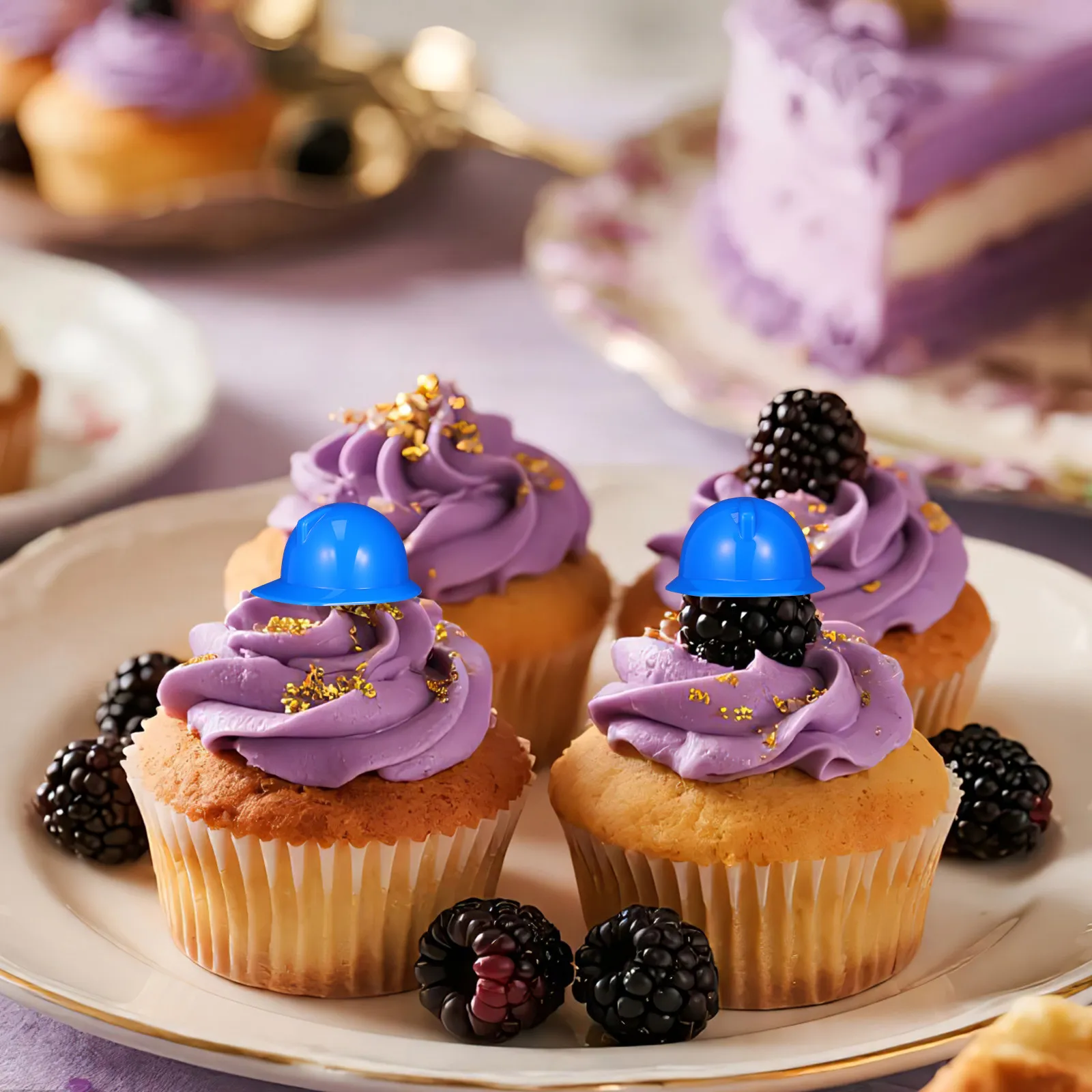 

10 шт. миниатюрных пластиковых защитных шапок для домашних животных, птиц, украшения для тортов, легкие защитные каски