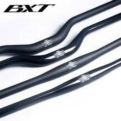 Mtb Carbon Bicycle Handlebar 31.8*620-720mm 3k flat / riser Handlebar Gloss/Matt Black Handlebars For Mountain Bike Accessories