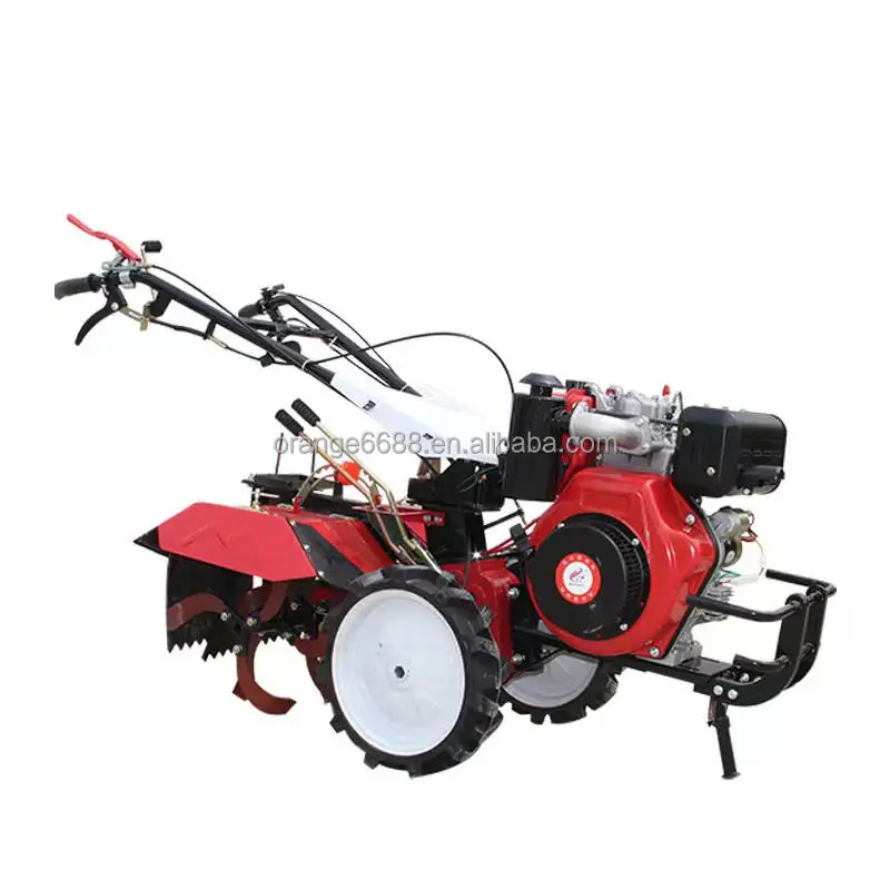 178f Hand Held Motor Back Rotary Power Tiller for Orchard Arable Land Rotavator in Agriculture Manual Weeder Hoe Ridging Machine