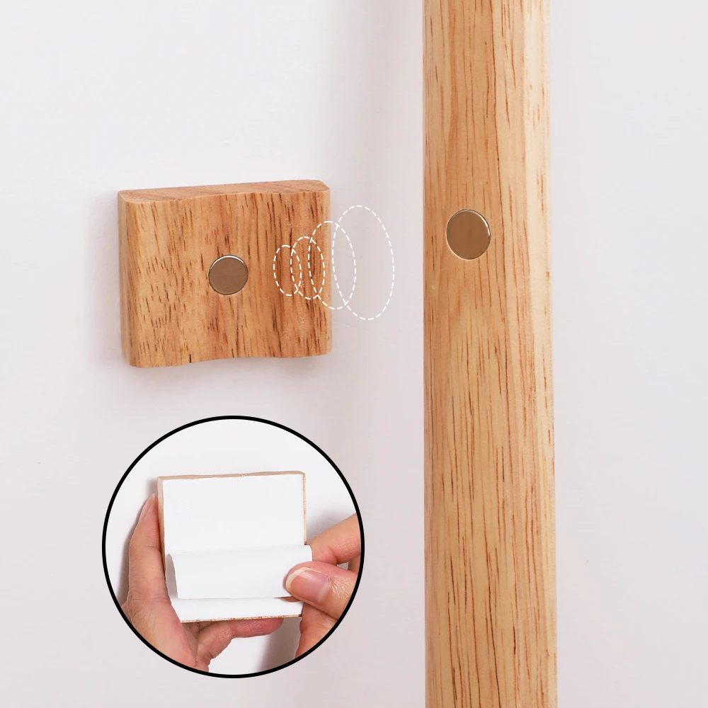 70 cm hochwertiger magnetischer Schuhanzieher aus Gummiholz – gebogener Schuhhelfer mit langem Griff für ältere Menschen, schwangere Frauen und Erwachsene – Detail 6