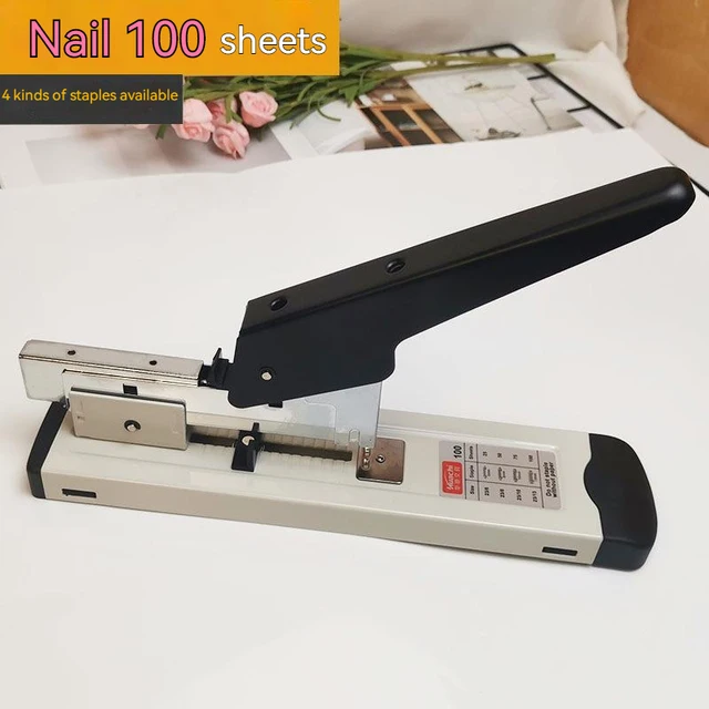 Large Capacity Paper Binding Stapler Heavy Duty Stapler Office Bookbinding Stapling Staples Hand Operated Stapler 100/240 Sheets