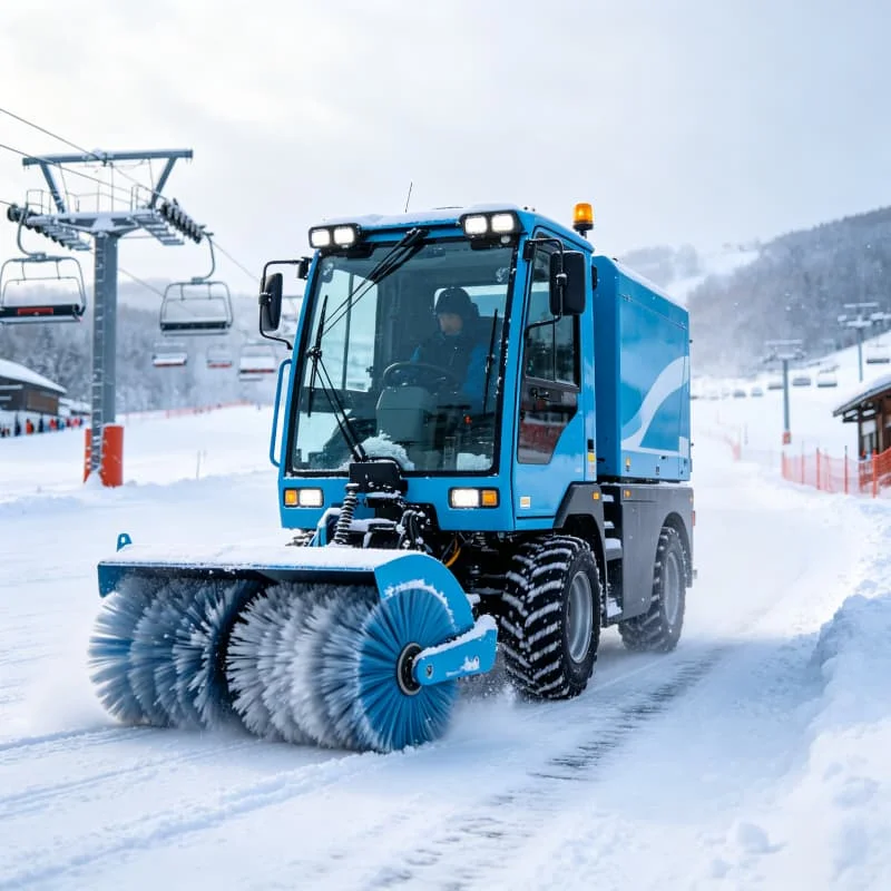 Ride on Road Sweeper Compact Ride on Road Sweeper Customized 1200mm Sweeping Width for Narrow Street Residential Area Sweeping