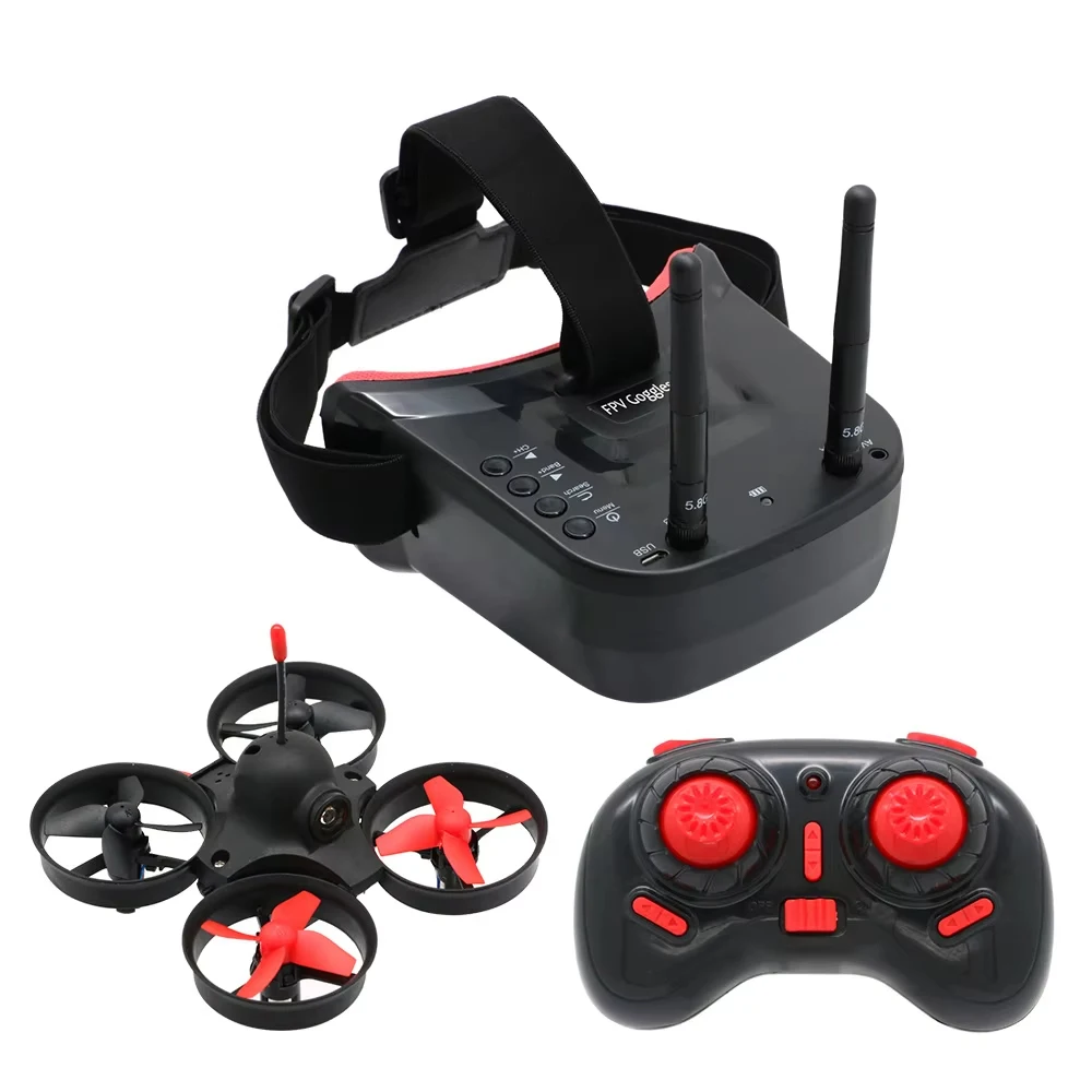 RTF Micro FPV RC Racing Drone Quadcopter Helicopter with 5.8G S2 800TVL 40CH Camera / 3inch LS-VR009 FPV Goggles VR Headset Kit