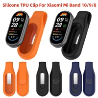 Silicone TPU Case For Xiaomi Mi Band 10 9 8 Steel Clip Buckle Holder Sports Watchband Cover Shell Mi Band 9 8 Mi Band10 Bumper