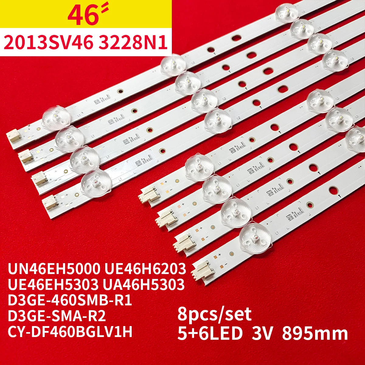 

LED Backlight Strip For UE46H5373 UE46H6203 UN46FH6030F 2013SVS46 3228N1 D3GE-460SMA-R2 D3GE-460SMB-R1