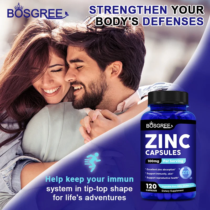 ZINC Picolinate 100 Mg-Immune Function,Deep Sleep&All Day Energy Support-Promotes Joint,Skin&Respiratory Health- ZINC Supplement