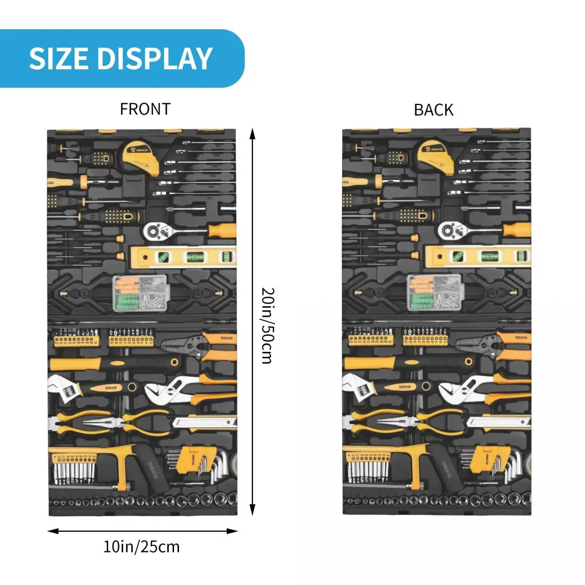 ميكانيكا صندوق أدوات كبير الرقبة الجراب النساء الرجال يندبروف الشتاء ميكانيكي باندانا وشاح للمشي لمسافات طويلة #6