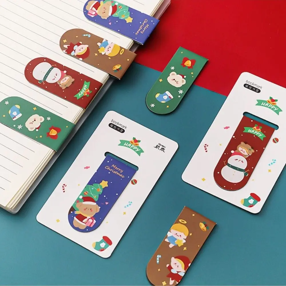 

Gifts For Teacher Office Supplies Christmas Gifts Christmas Bookmarks Reading Marker Magnetic Bookmarks Book Page Folder