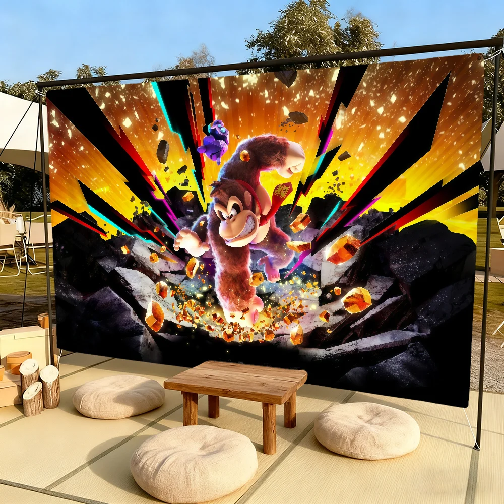Home Decor Za - Drapeau D-donkey-y game B-banan-za-a pour le
