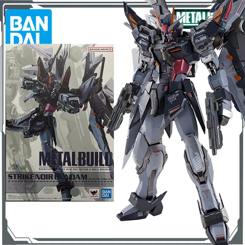 

Bandai Original Mobile Gundam METAL BUILD （STRIKE NOIR GUNDAM ）ALTERNATIVE STRIKE Ver. Anime Action Figures Toys for Boys Gift