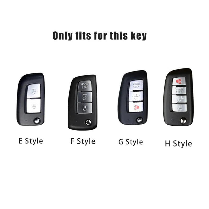 New Zinc Alloy +Leather Car Key Case Cover Shell Fob For Nissan X-Trail Qashqai J11 Juke Murano Micra Tiida Maxima Altima Kicks