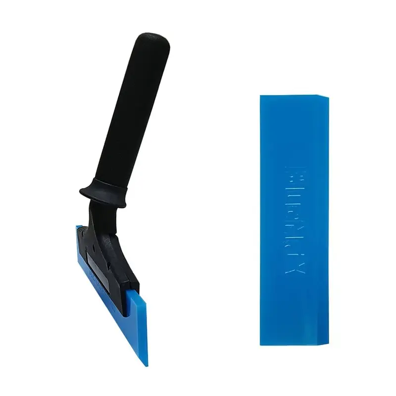 L10A Car Window Film Scraper With Blue Soft Rubber Blade Spare Wiper Windscreen Cleaning Tool