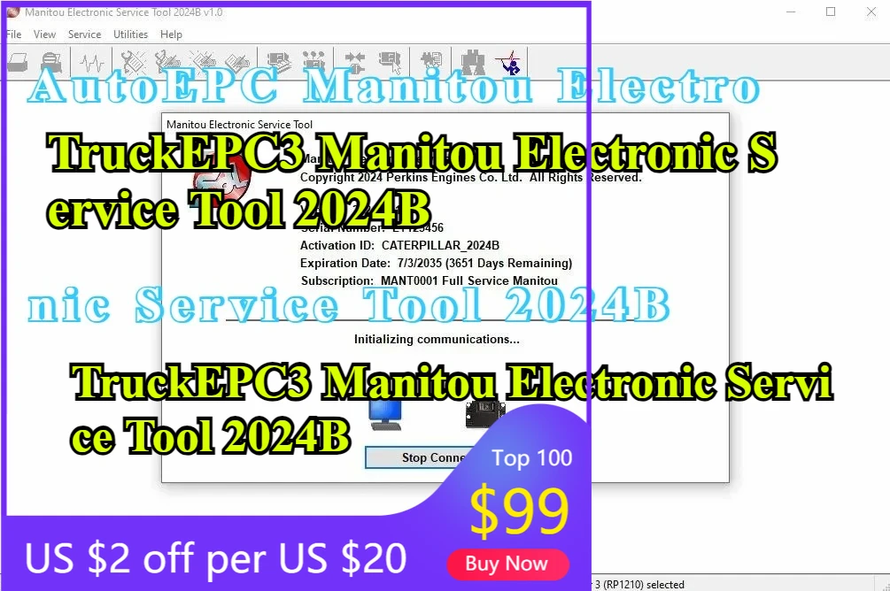 

Электронный сервисный инструмент TruckEPC3 Manitou 2024B