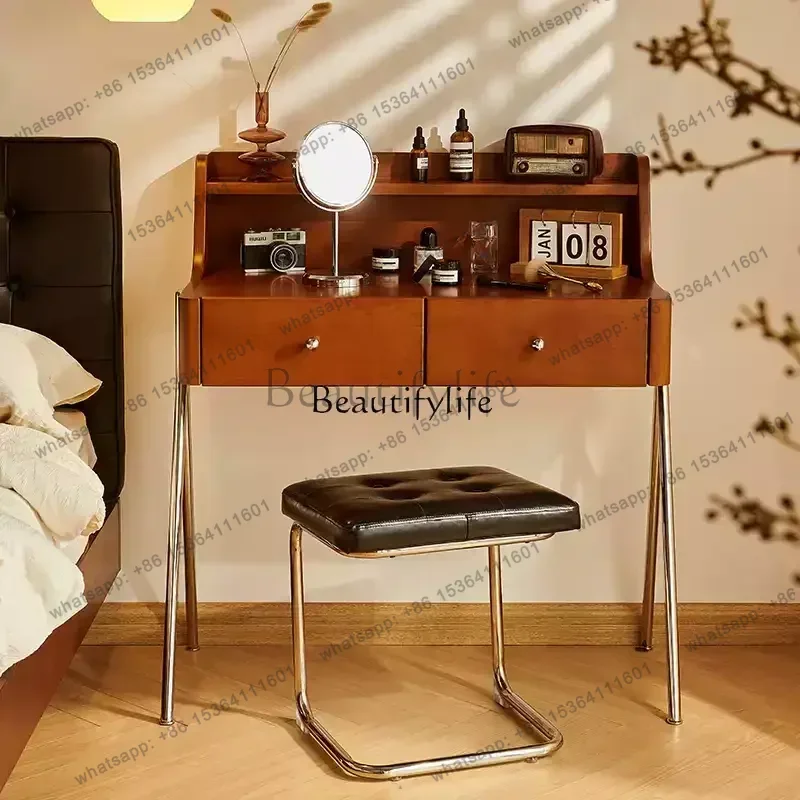 Factory Direct Nordic solid wood dresser medieval log French retro storage Japanese style