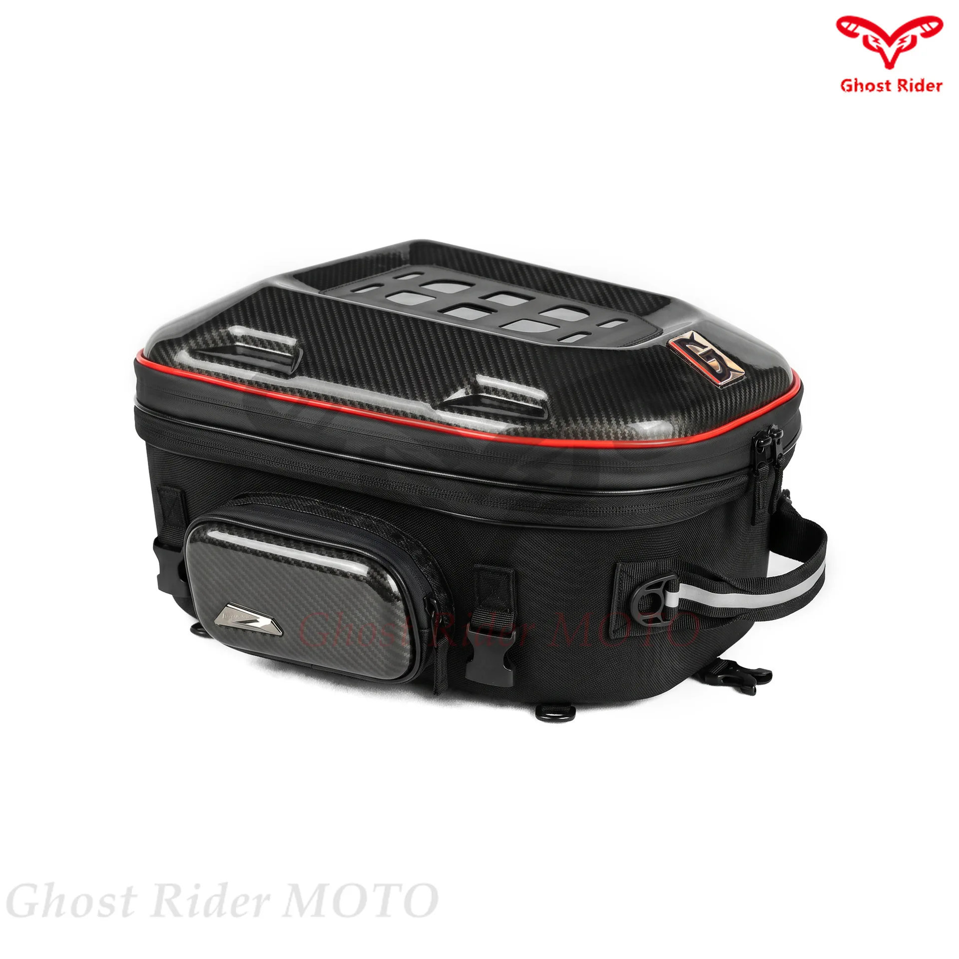 Hard shell motorcycle rear seat bag scooter tail bag installed full helmet riding shoulder helmet backpack motorcycle backpack