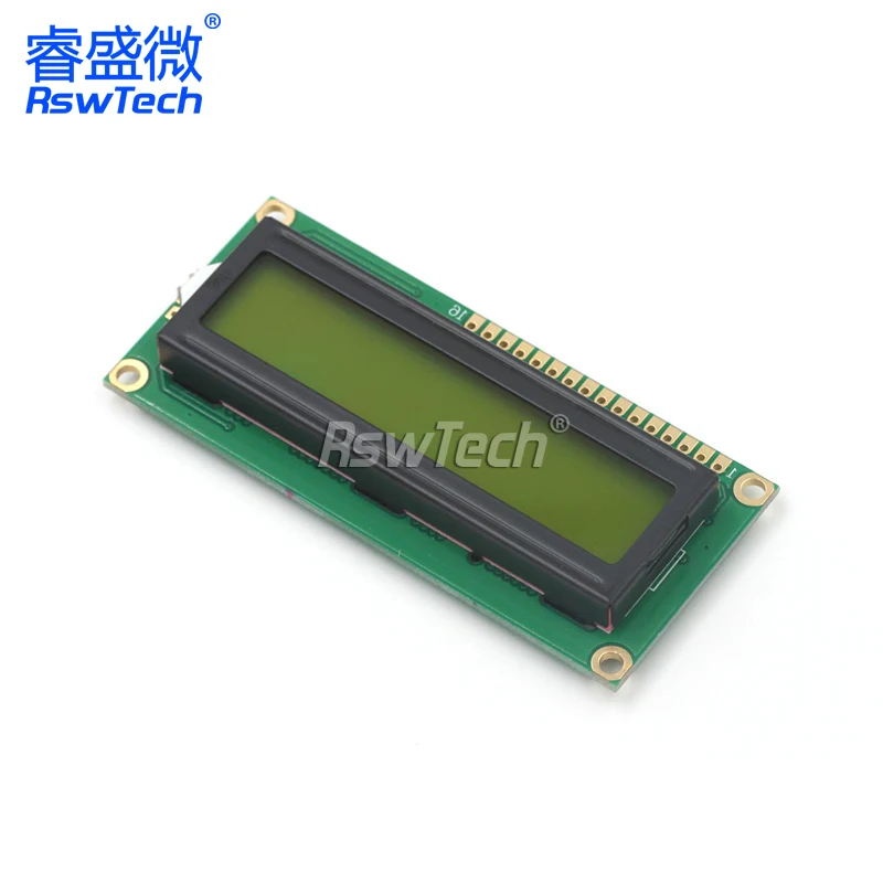 Green LCD1602 1602 LCD Monitor Screen Blacklight 16x2 Character LCD Display Module 3.3V HD44780 1602A for Raspberry Pi