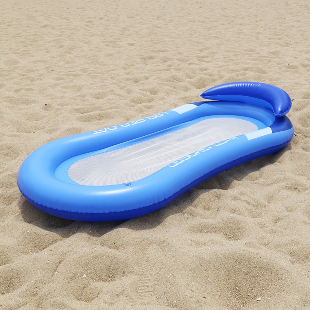 Amaca gonfiabile in PVC per acqua, fila galleggiante, piscina, spiaggia, materasso per dormire, festa estiva, spiaggia, letto galleggiante per acqua ﻿