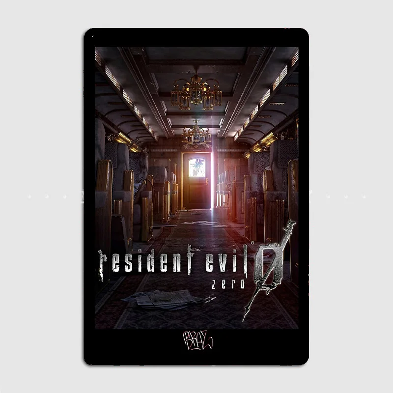 Resident Evil 0 RetroClassic Poster Metal Sign Posters Car Club Bar Interior Bedroom Wall Art Home Decor Room Decoration
