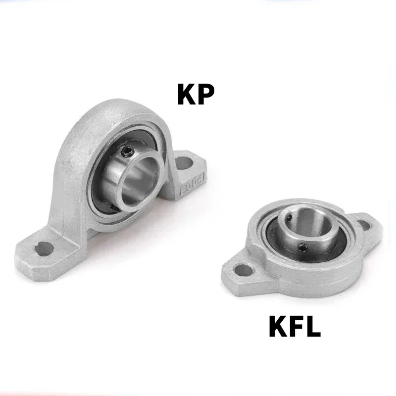 1PC 316SS Optical Axis Linear Rail Shaft OD 8 10 12 15 20mm 2PC KP/KPL Bore Ball Bearing Pillow Block Mounted Support Zinc Alloy