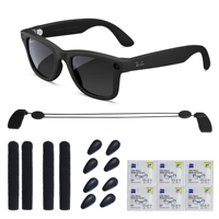 HIbloks for Ray-Ban Meta Wayfarer smart Glasses Accessories Non-slip air nose pads Adjustable anti-drop lanyard for Glasses