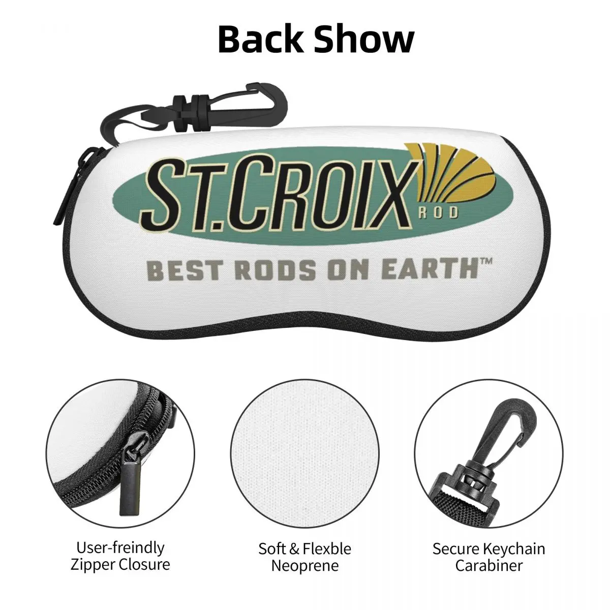 Life Love St Croix Merch シェルメガネケースプロテクターサングラスボックス女性男性ソフト眼鏡バッグポーチ