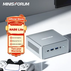 MINISFORUM-MINI PC para juegos, NVMe SSD, Intel i5 12600H, Windows 11, DDR4, 32GB, 1TB, 12 Gen, WIFI 6