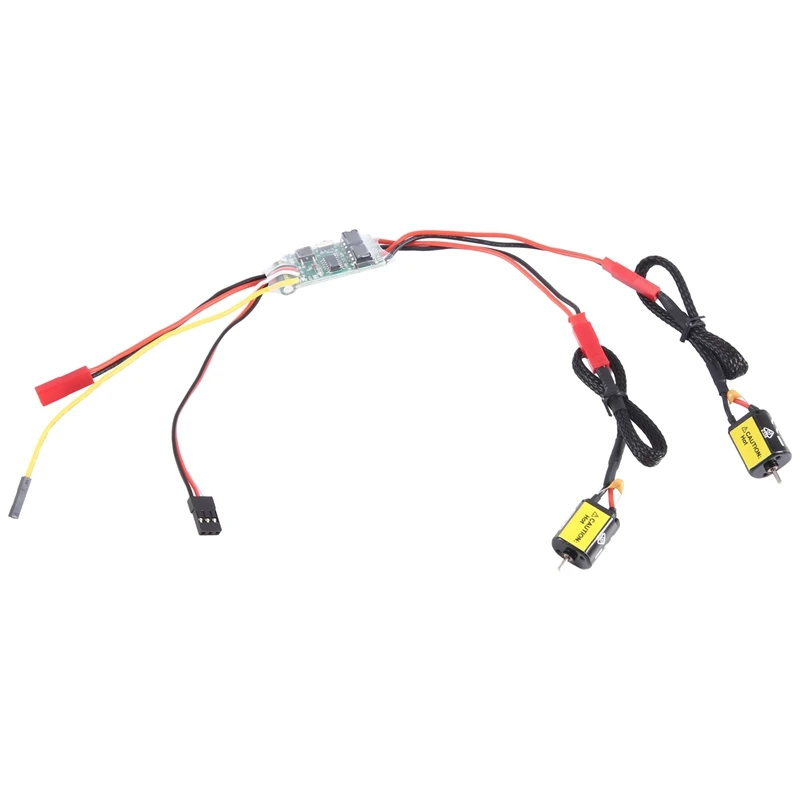 

1PC Dual Way Bidirectional Brushed Esc 2S-3S Lipo 5A Esc Speed Control With 2PC Brushed Motor For Rc Model