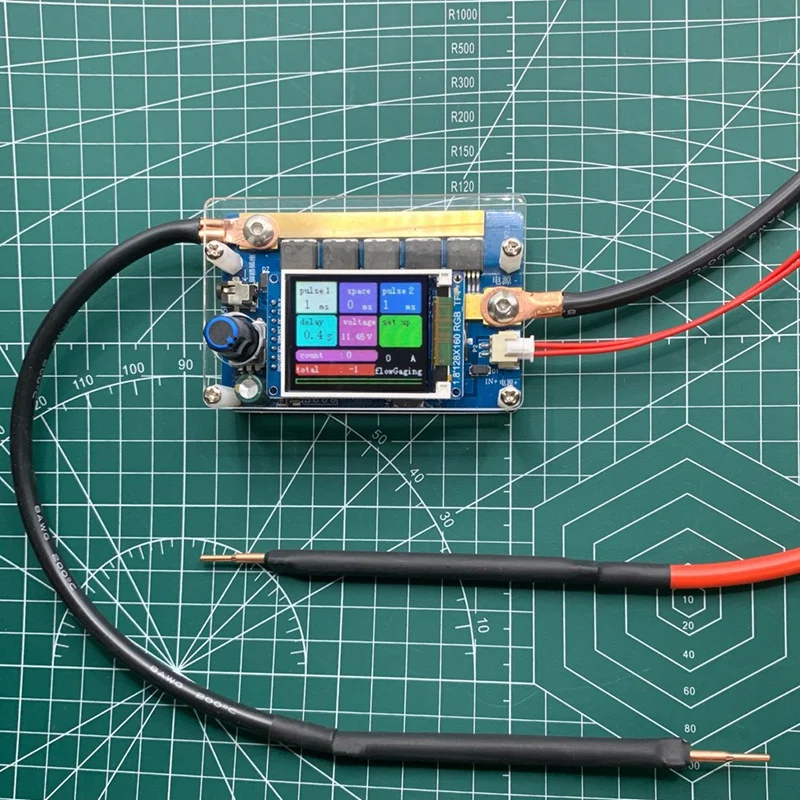 Mini Spot Welder Control Board 7-14V Digital Display Spot Welding Machine DIY 18650 Lithium Battery Control Board-AT64