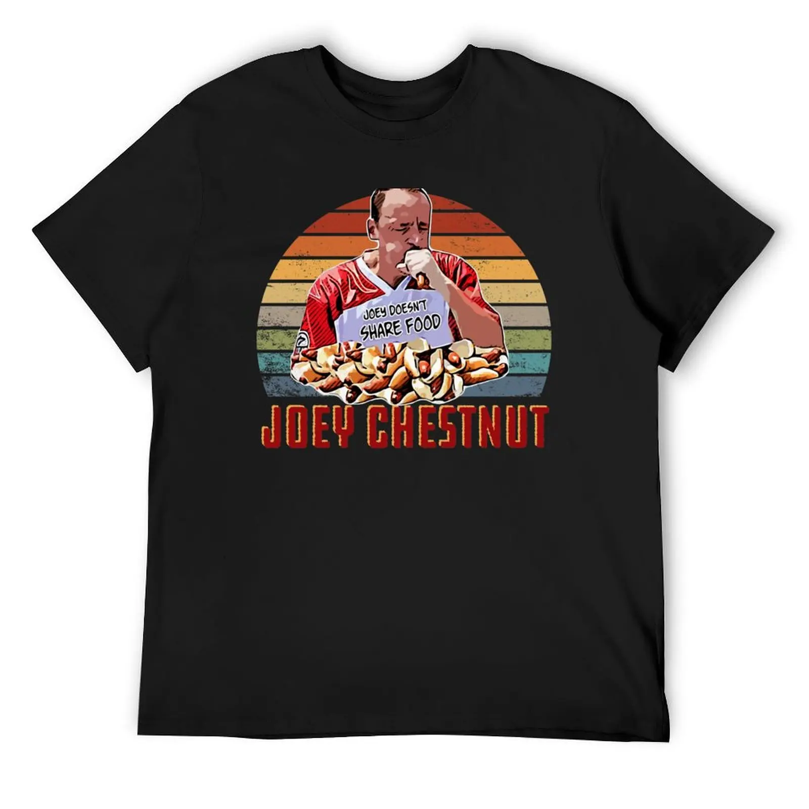 Joey Chestnut T-Shirt anime stuff Aesthetic clothing Short sleeve tee men