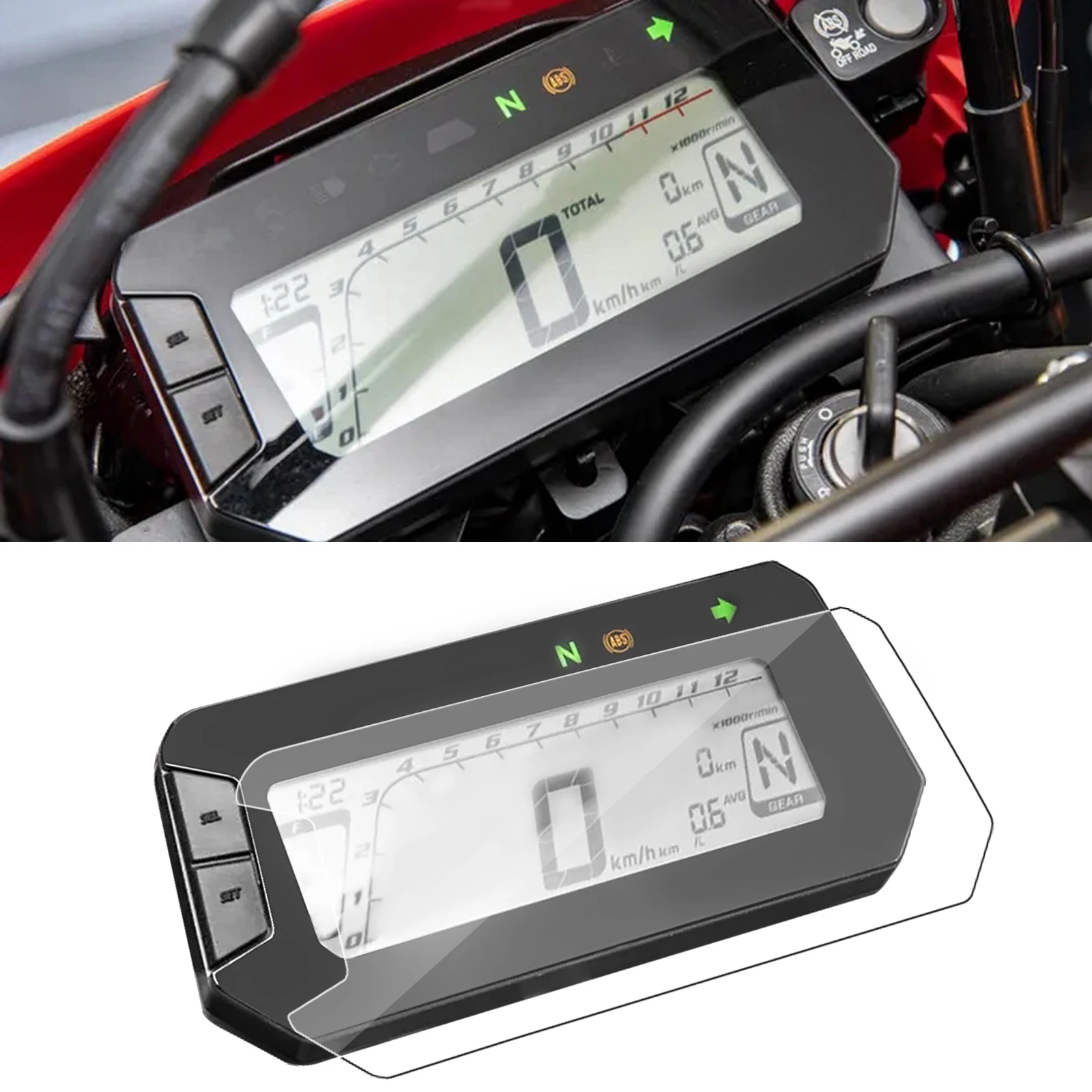 Dla HONDA CRF300L Rally CRF 300 L MSX125 GromSpeedometer osłona klastra ekran folia chroniąca przed zarysowaniami osłona ekranu deski rozdzielczej