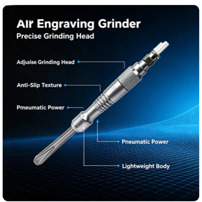 Air Chisel for Dental Laboratory Micro Pneumatic Air Chisel Gas Shovel Chisel Pencil Scraper Brake Scaling Dental Engrave Tool