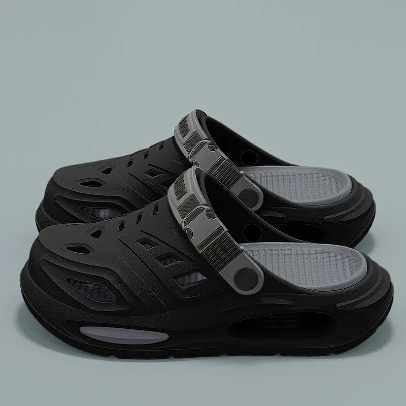 2026 Summer Men's and Women's Cave Shoes Fashion Breathable Sandals with Removable Insoles Non-slip Cushioned Thickened Slippers