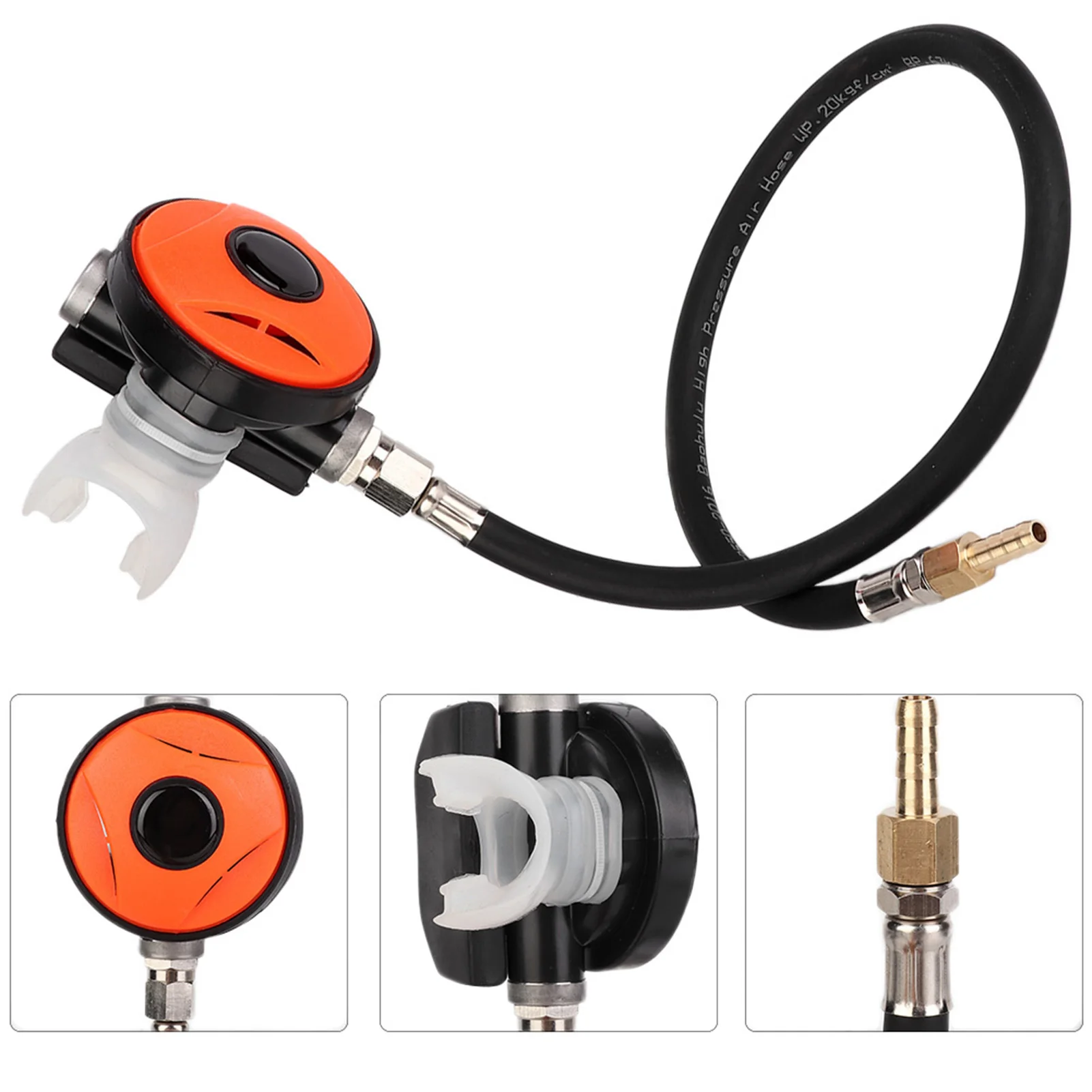 Adjustable Diving Snorkel Regulator With Mouthpiece Diving Equipment Accessory