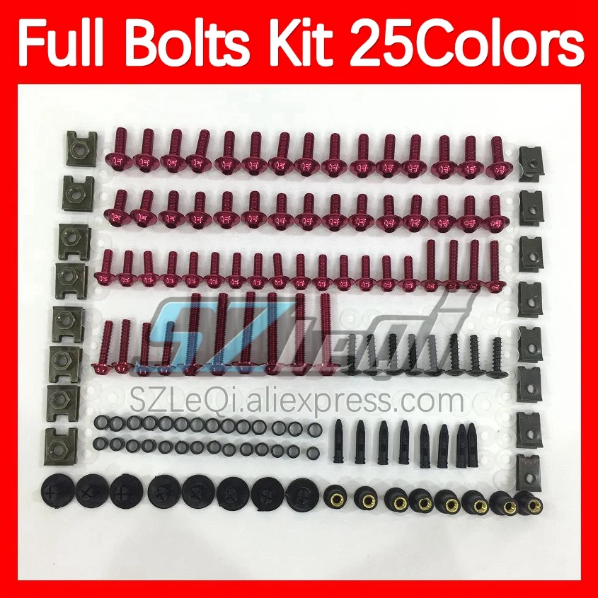 Fairing Bolts Full Screw Kit For HONDA VTR1000 VTR 1000 R CC RC51 SP1 SP2 00 01 02 03 2004 2005 2006 Body Bolt Screws Nuts 268ps