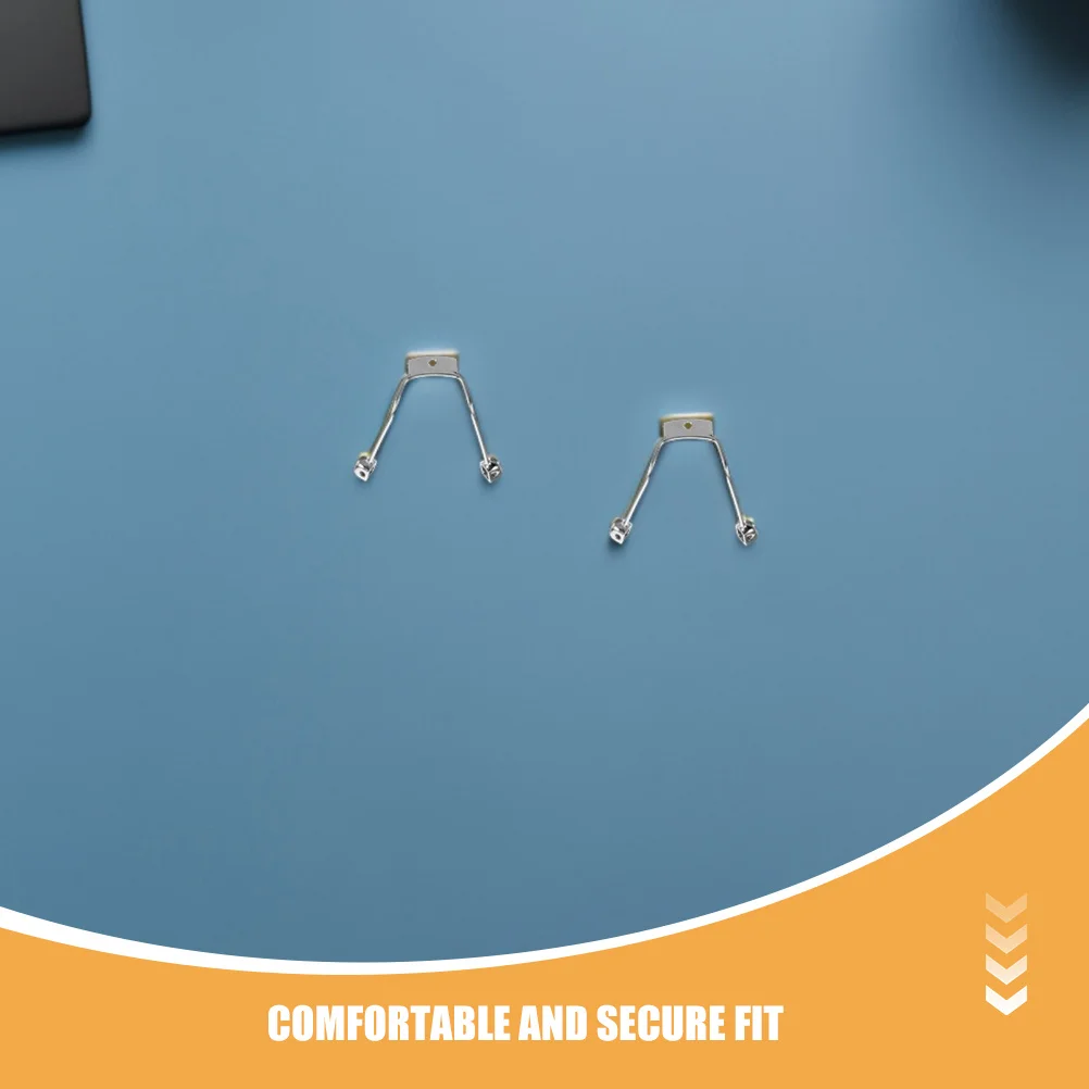 قطعتان من دعامة وسادة الأنف القابلة للاستبدال - حامل وسادة أنف للنظارات المعدنية، مناسب آمن ومضاد للانزلاق للارتداء اليومي في الهواء الطلق #3