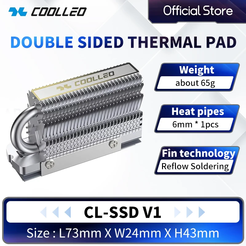 yZ[zCOOLLEO HR-09 M.2 2280 SSD q[gVN SdCbL t[n AGHP q[gpCv 2280 NVMe SSD N[[