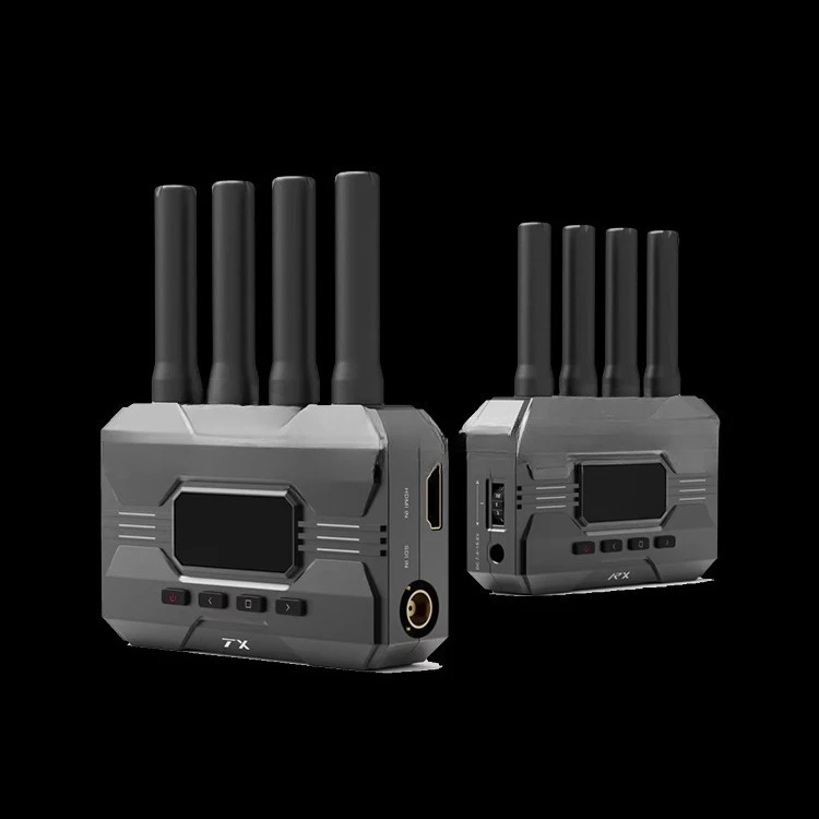 Wireless image transmission 2.4g 5g dual band 350m HDMI + SDI one shot and four receivers 4g