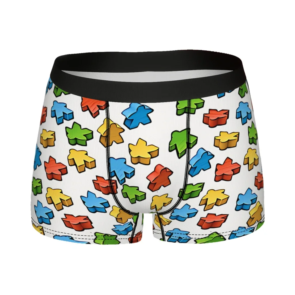 Multi Colored Meeple Underpants Cotton Panties Man Underwear Ventilate Shorts Boxer Briefs