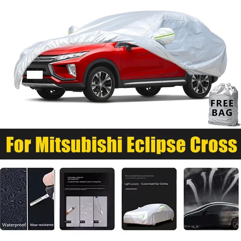 

For Mitsubishi Eclipse Cross Car Cover Outdoor Protection Covers Snow Sunshade Waterproof Dustproof Exterior UV Car Accessories