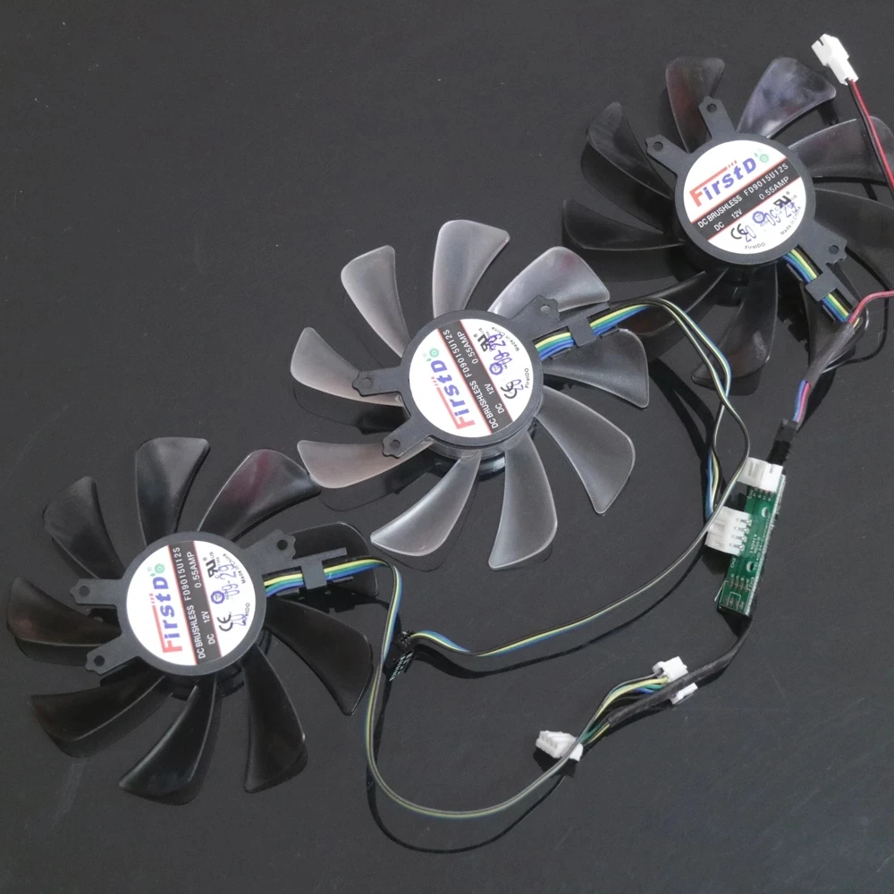 

FD9015U12S 88mm DC12V 0.55AMP 4wire 4pin For Gainward RTX 2080 G 2080Ti Graphics Card Cooler Cooling Fan