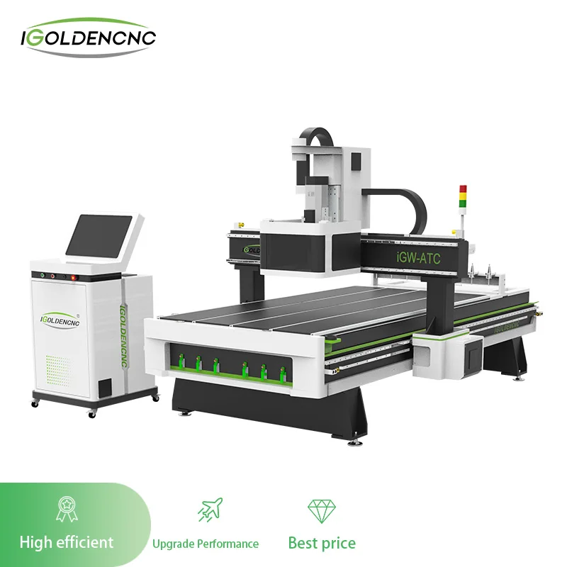 آلة نحت الخشب التي يتم التحكم فيها بواسطة الكمبيوتر ، جهاز توجيه Atc CNC ، آلة قطع الخشب للبيع ، 8x4 ، 48x48