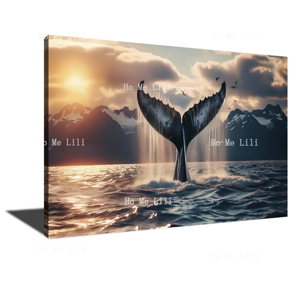 Humpback Whale Whale Nature Ocean Wildlife Canvas Wall Art For Bedroom Living Room Home Office Decor